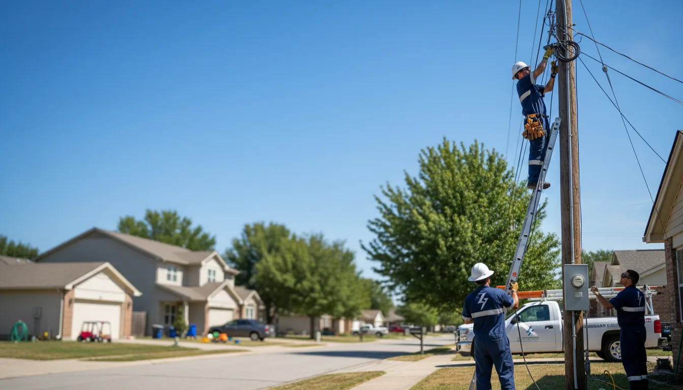 Residential electrician providing installation services in Durhamville, NY
